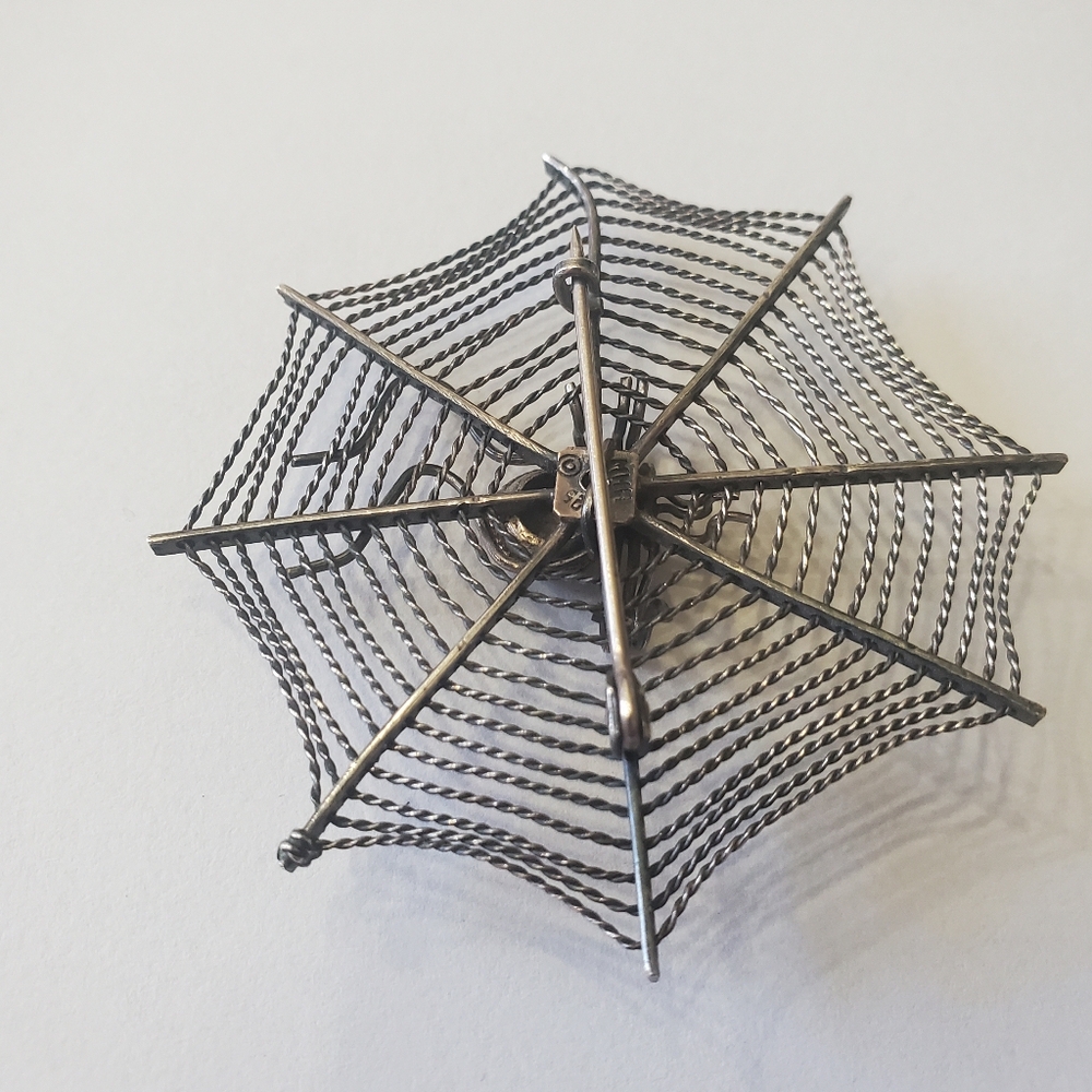 Vintage Metropolitan Museum Of Art (MMA) Sterling Silver Spider Web Brooch - Picture 3 of 8